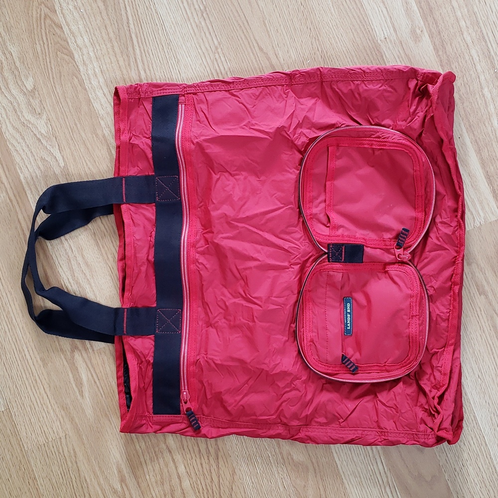 Lands' End Compact Foldable Nylon Tote Bag